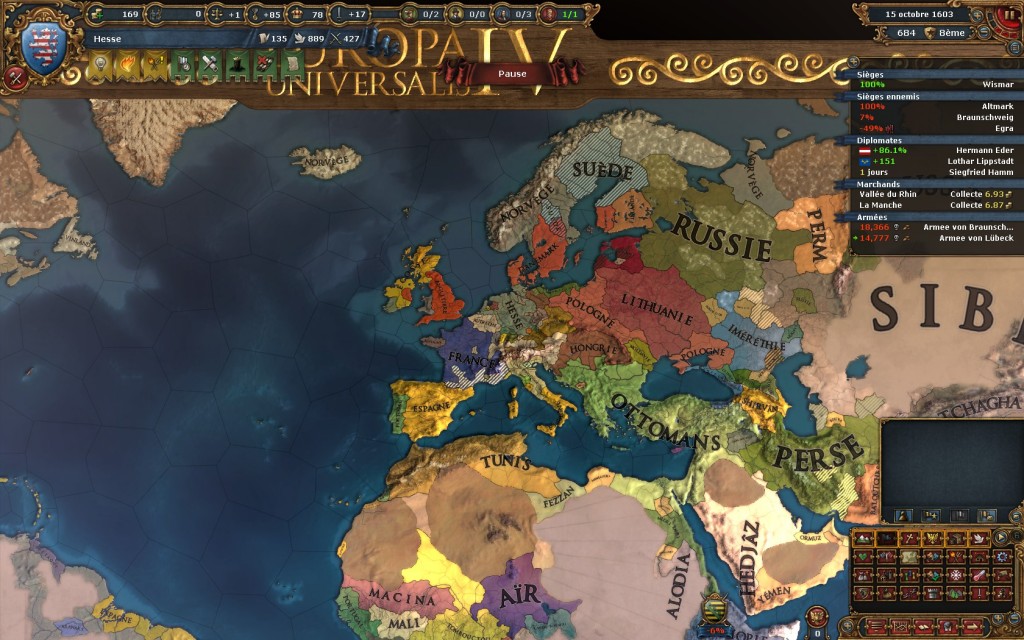 Europa Universalis map politique