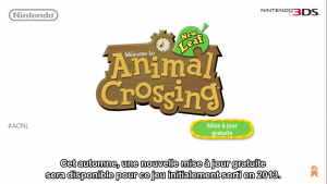 Nintendo Direct Animal Crossing New Leaf MAJ