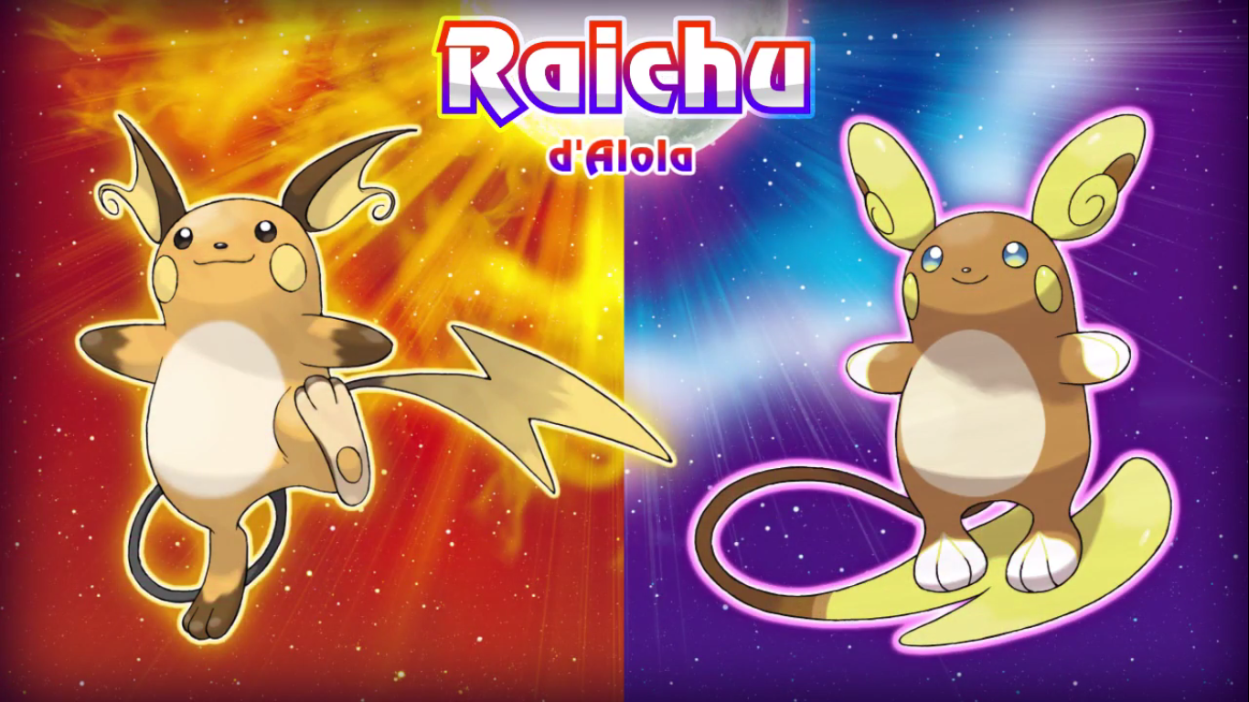 Pokémon Soleil et Lune Raichu d'Alola