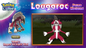 Pokémon Soleil et Lune Lougaroc Nocturne